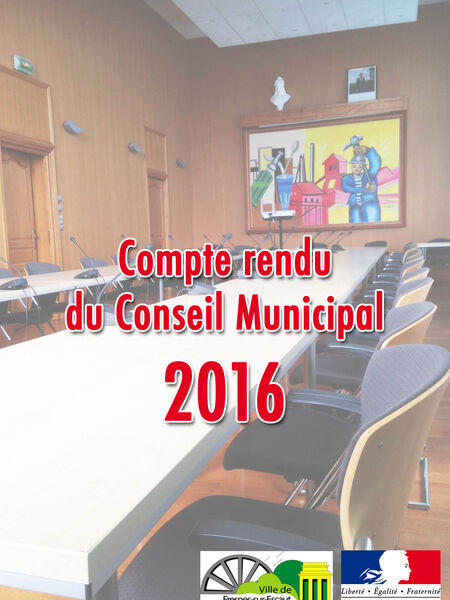 Affiche des conseils municipaux 2016 