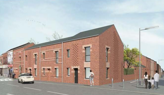Illustration des nouveaux logements de la cour de l'escaut
